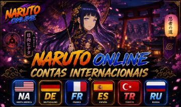 Naruto Online Contas Internacionais NA | DE | FR | ES | TR | RU