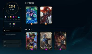 CONTA DE LOL COM SKINS FULL ACESSO, 234 SKINS E TODOS OS CAMPEOES.