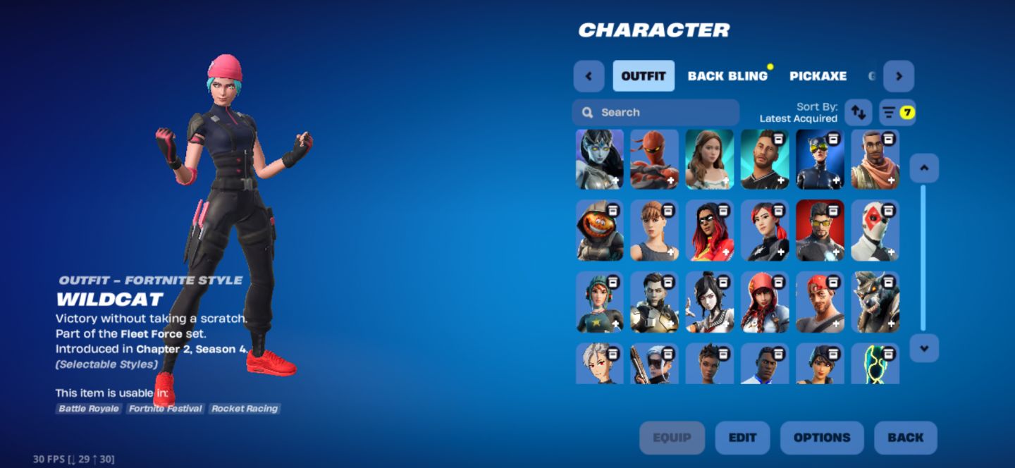 CONTA DE FORTNITE COM WILDCAT