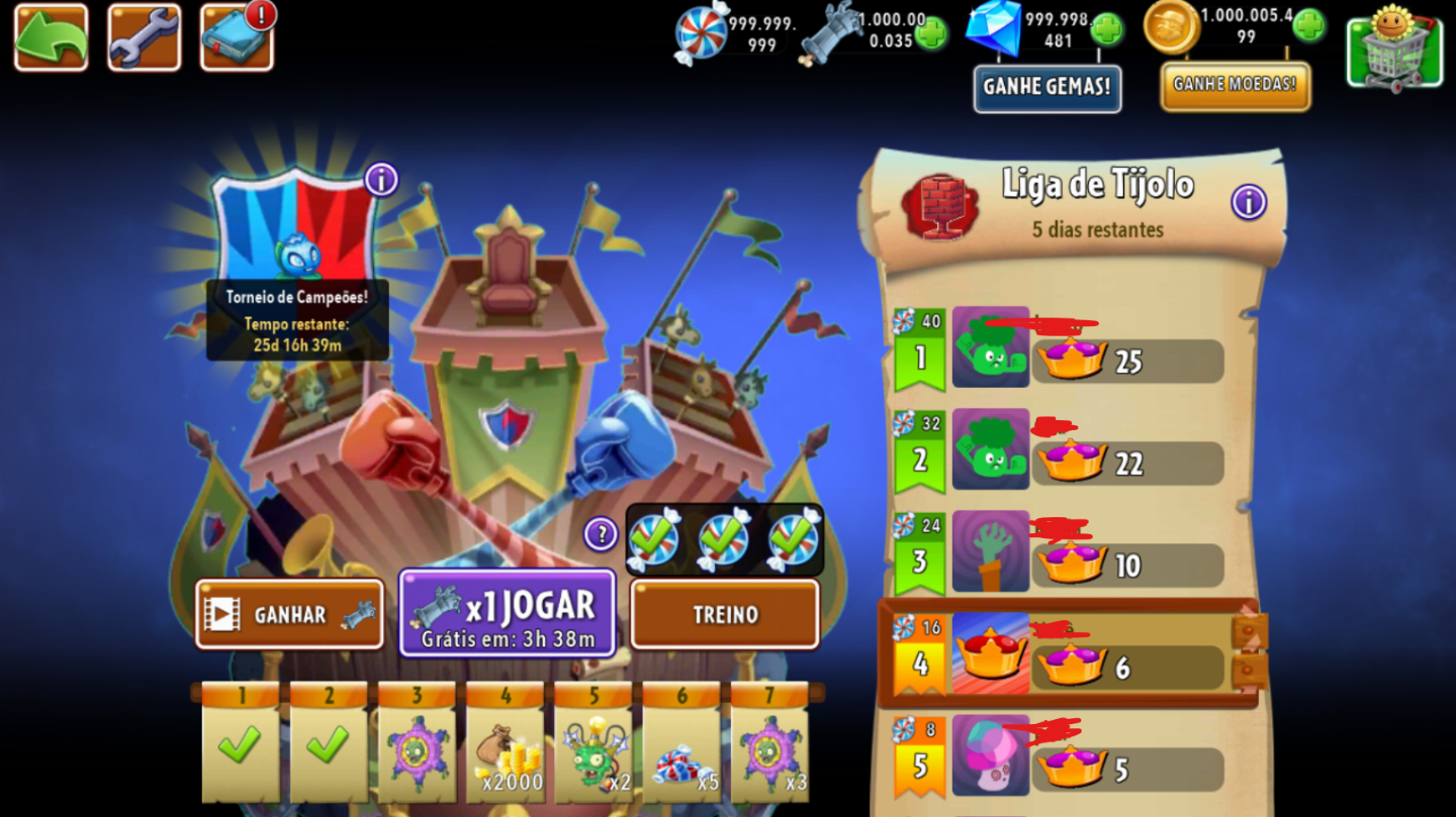 PLANTS VS ZOMBIES 2 | GEMAS + MOEDAS + DOCES | ANDROID & IOS | ENTREGA RÁPIDA