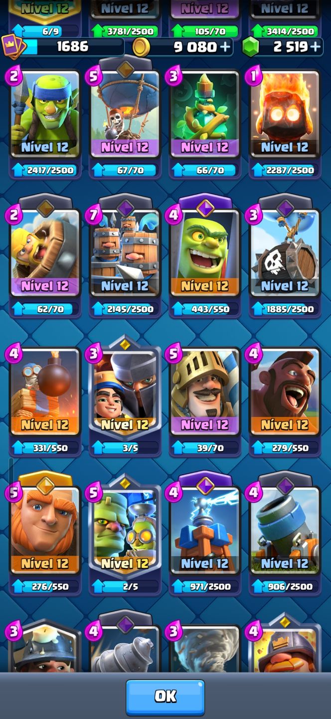 Conta brawl stars/clash Royal bem upadas!!!