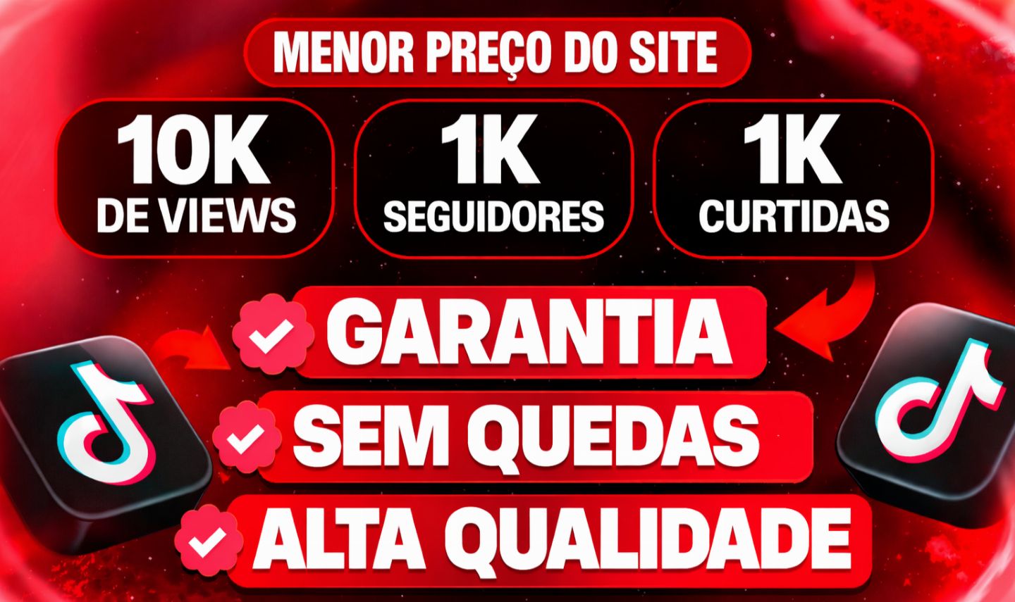 [MAIS VENDIDO DO SITE] SEGUIDORES TIKTOK- CURTIDAS E VIEWS - MENOR PREÇO!