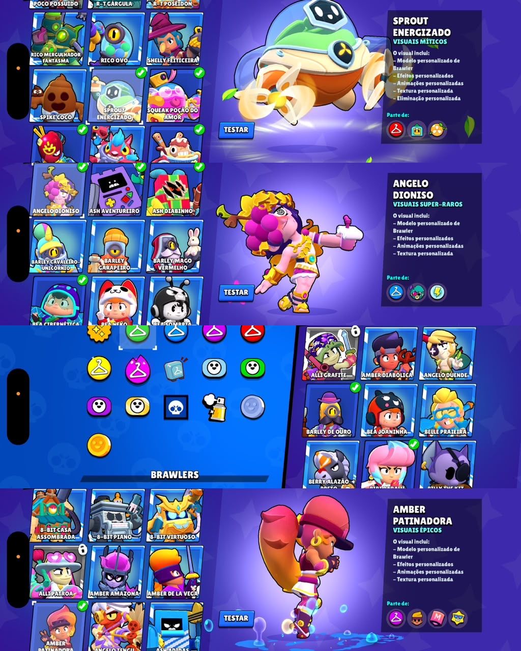 CONTA DE BRAWL STARS 35K DE TROFEUS | 75 BRAWLERS