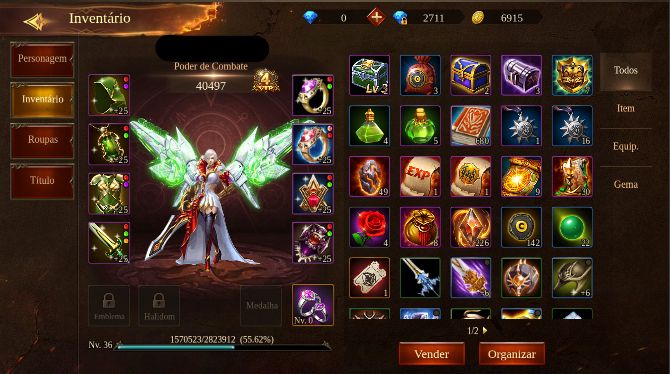 Casal de Guerreiros Lv 36 40k Wartune Ultra (Legend Online Mobile)