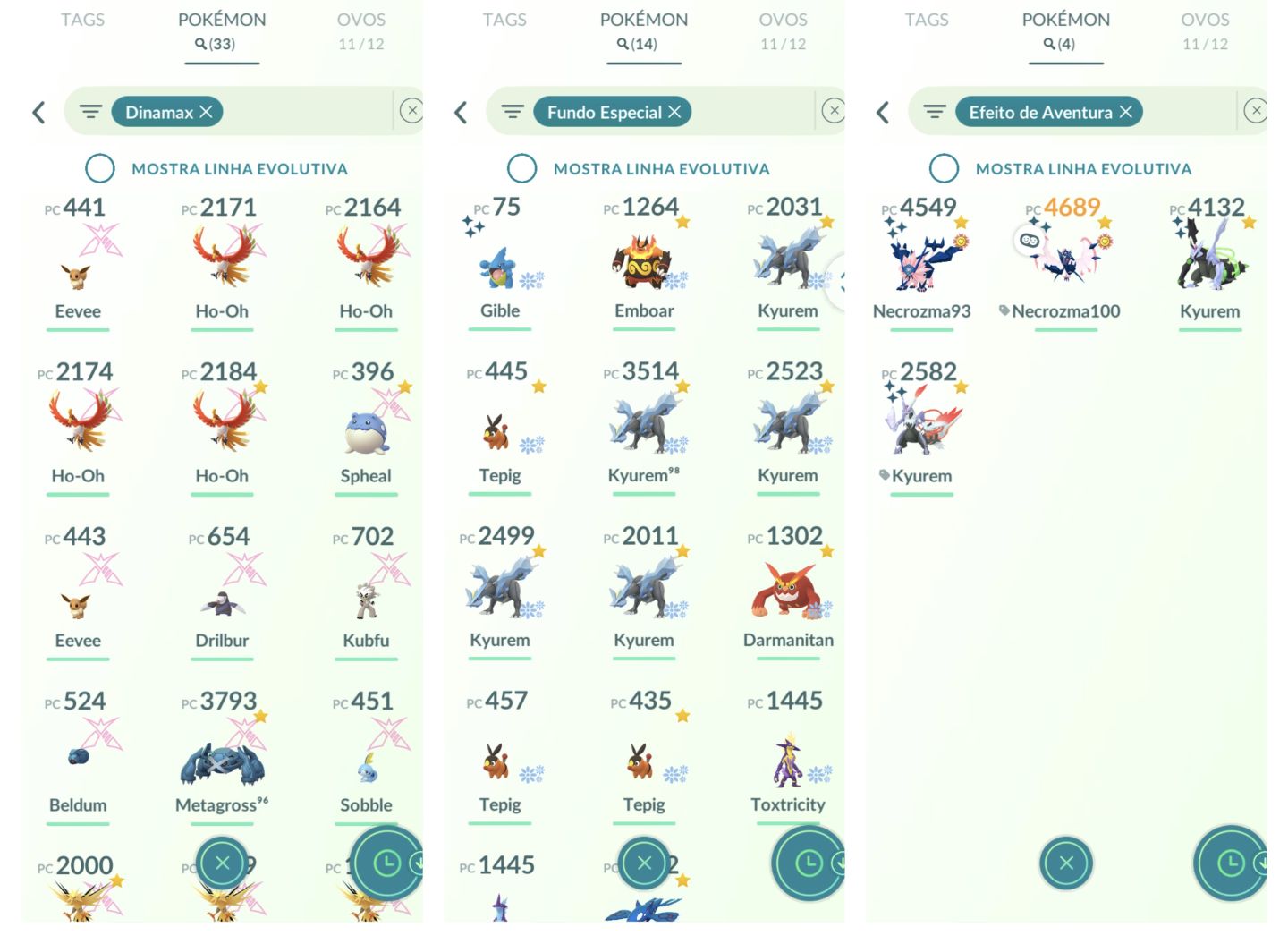Conta LV71 com XP para o LV80 - Shundo Asas da alvorada, Victini 100% e mais
