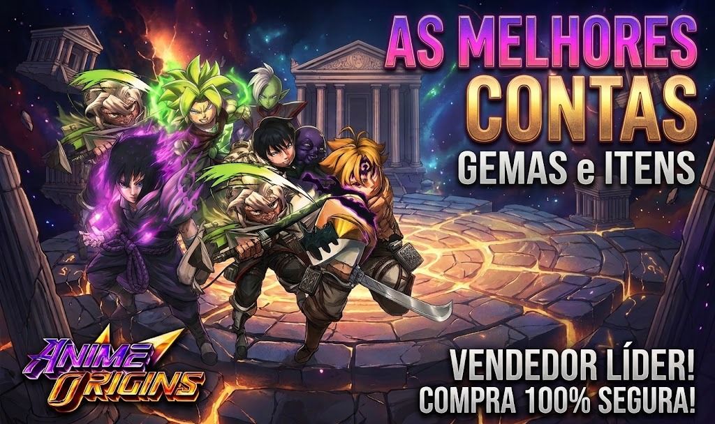 ANIME ORIGINS | CONTAS COM GEMAS | LEIA A DESCRIÇÃO | ENTREGA AUTOMÁTICA