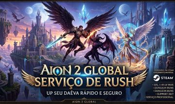 AION 2 GLOBAL | UP LEVEL MAX 45 | SERVIÇO DE RUSH | 2 VAGAS POR DIA!