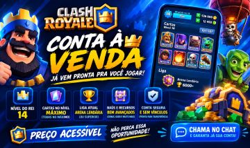 CONTA DE CLASH ROYALE À VENDA!