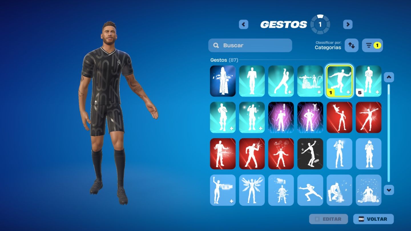 Conta fortnite 115 skins ( Lara Croft , Neymar +)