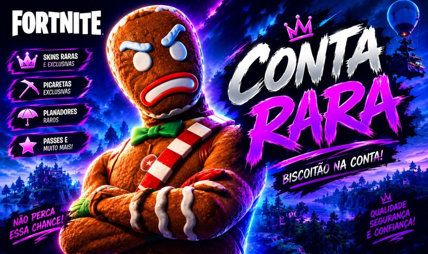 Conta Fortnite (+300 Skins Mais Barata Do Momento)