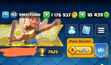 CONTA CLASH ROYALE DE 9 ANOS, 1M+ DE MOEDAS, 10K GEMAS.