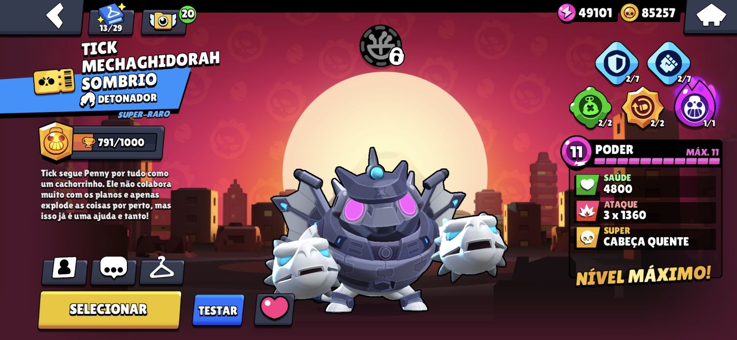 CONTA BRAWL STARS(MELHOR PREÇO) SPIKE,CHESTER,SANDY
