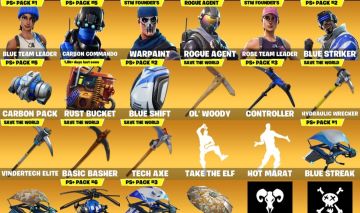 CONTA FORTNITE 32 SKINS COM SALVE O MUNDO FUNDADOR