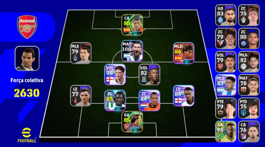 CONTAS EFOOTBALL INICIANTES
