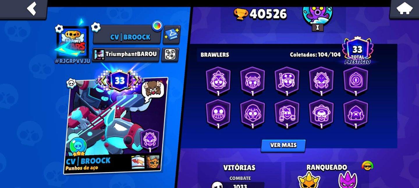CONTA BRALW STARS END GAME