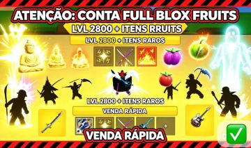 CONTA BLOX FRUITS | NÍVEL 2800 MÁXIMO! BUDDHA + ESPADAS LENDÁRIAS
