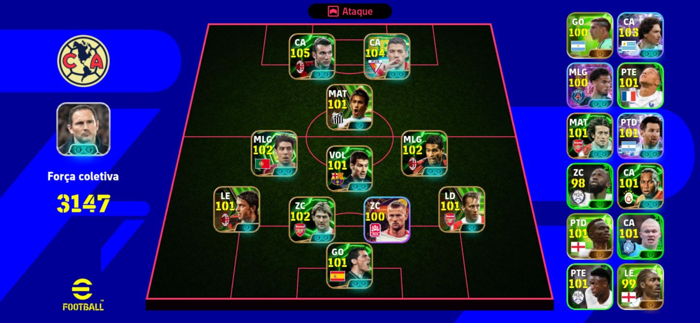 Conta efootball 3147 força