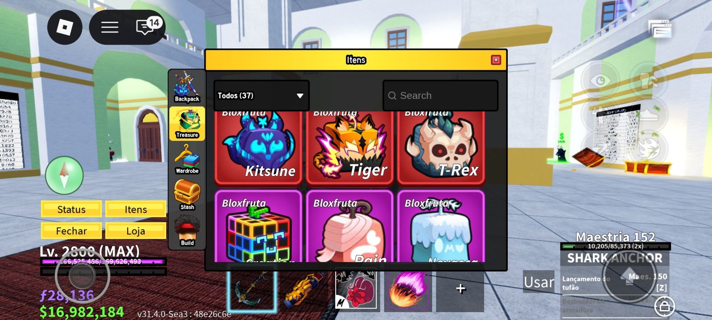 Conta de Roblox Blox fruits e+
