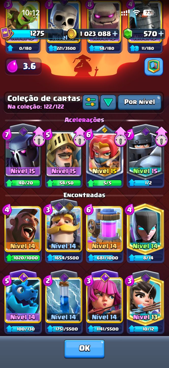 Conta Clash Royale 10 anos (full acesso)