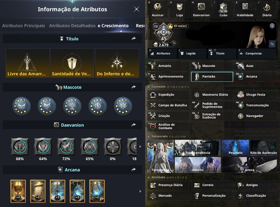 Conta Aion 2 Spiritmaster 2679 Gs e 145,4K Cp, Server Ariel, Elyos (Menor Preço)