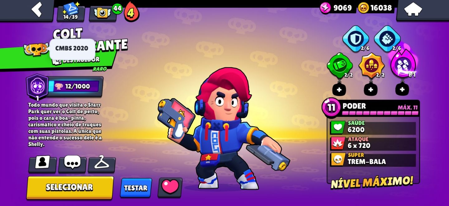 Conta braw com colt desafiante e outras skins