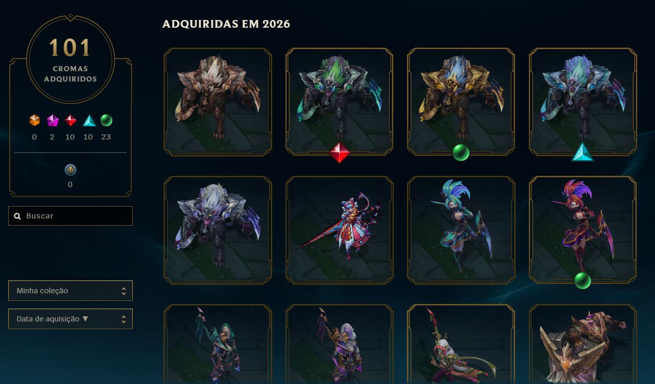 CONTA LOL/VALORANT COM MUITAS SKINS E RANKED