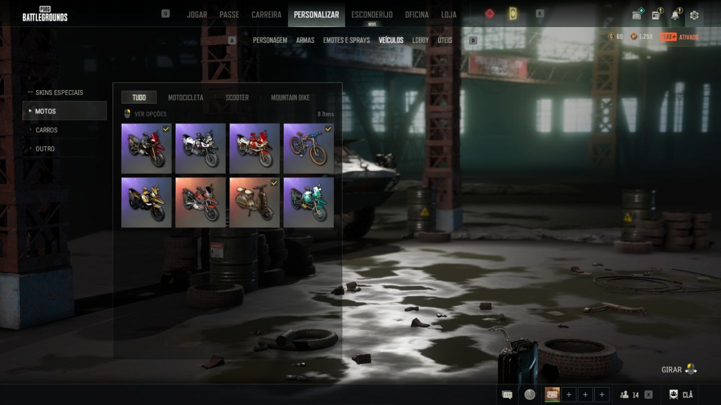 CONTA PUBG 9 PROGRECIVAS