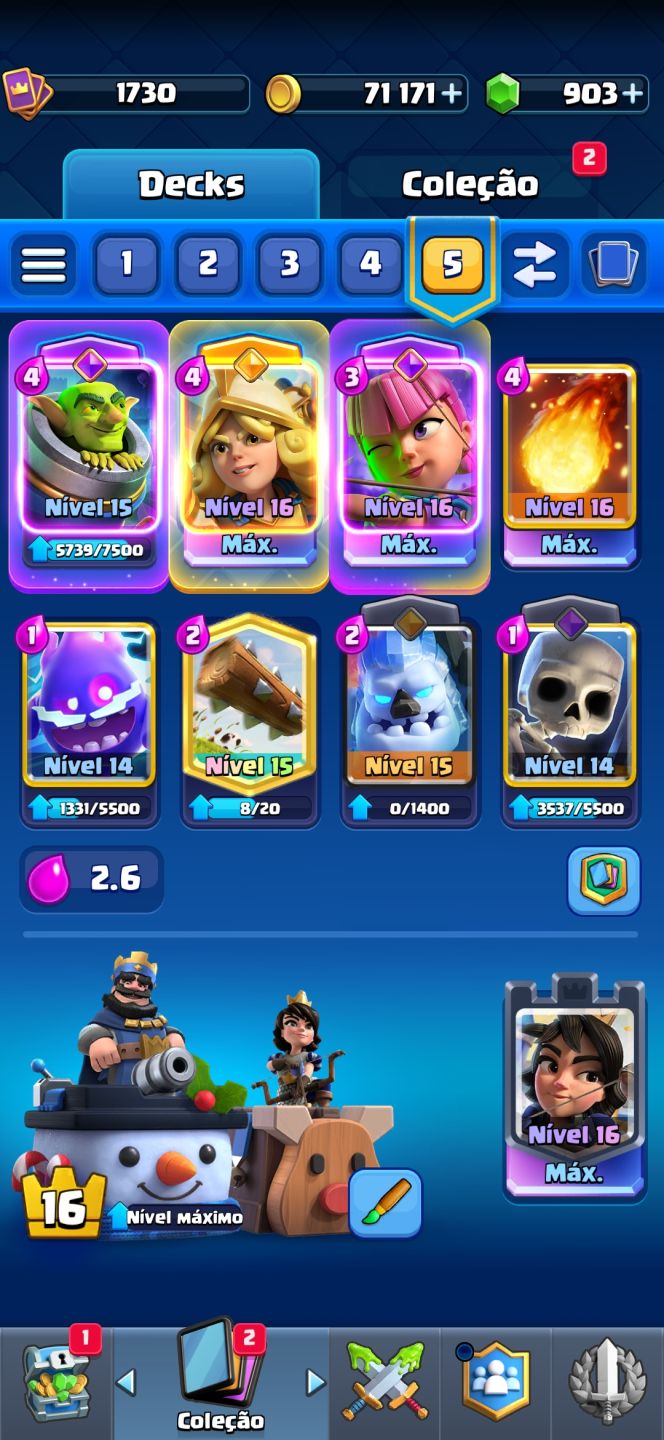 CONTA CLASH ROYALE 9 ANOS + BRAWL STARS 600 GEMAS + HAY DAY