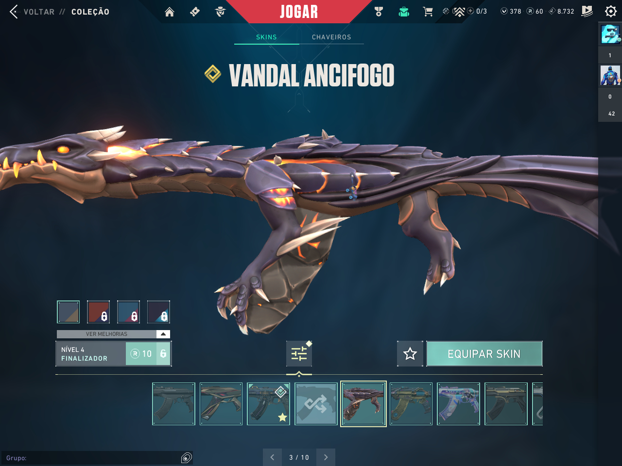Conta Dima 1 com varias skins