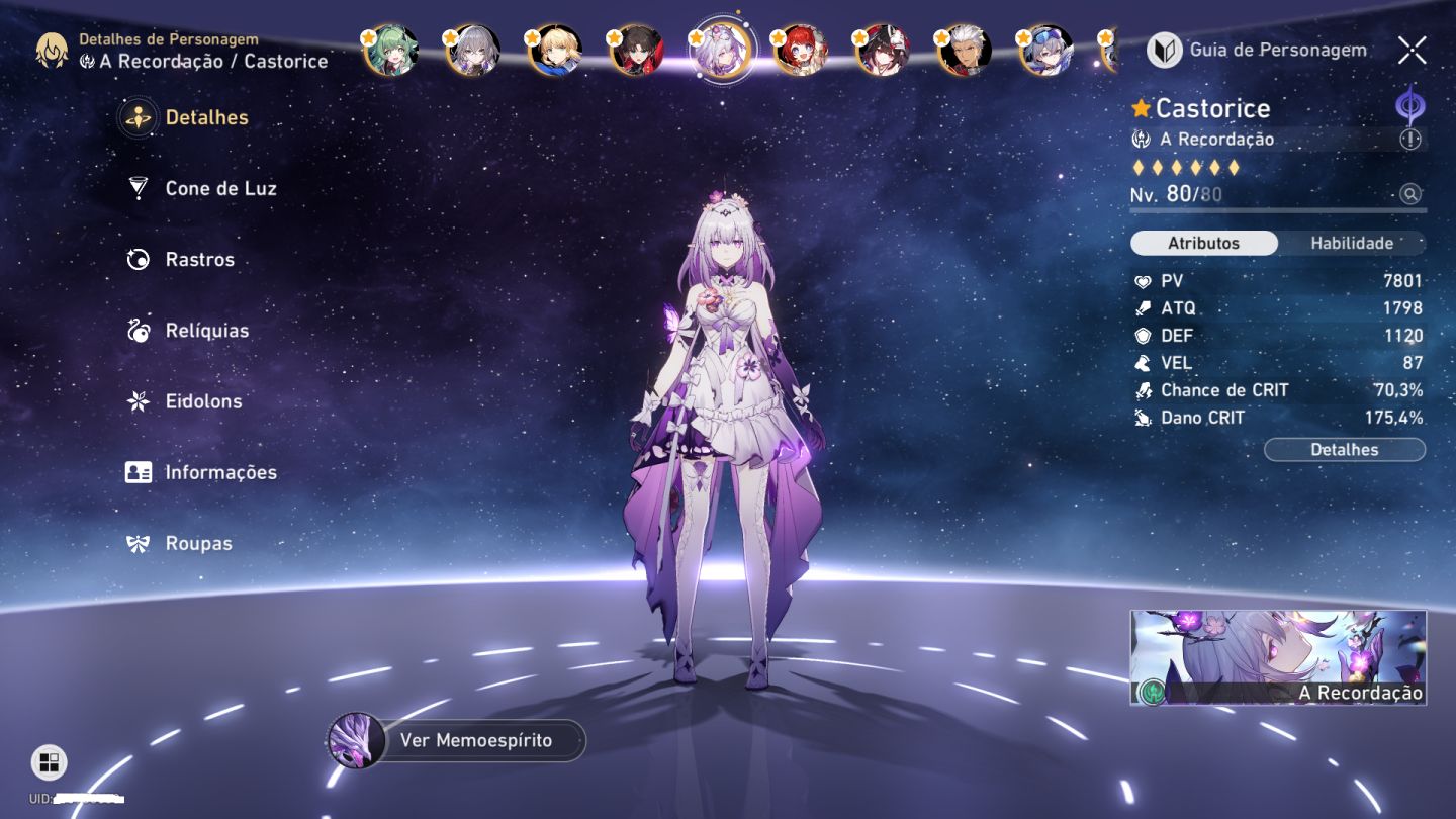 Conta End Game Honkai Quase Todos os Bonecos 5