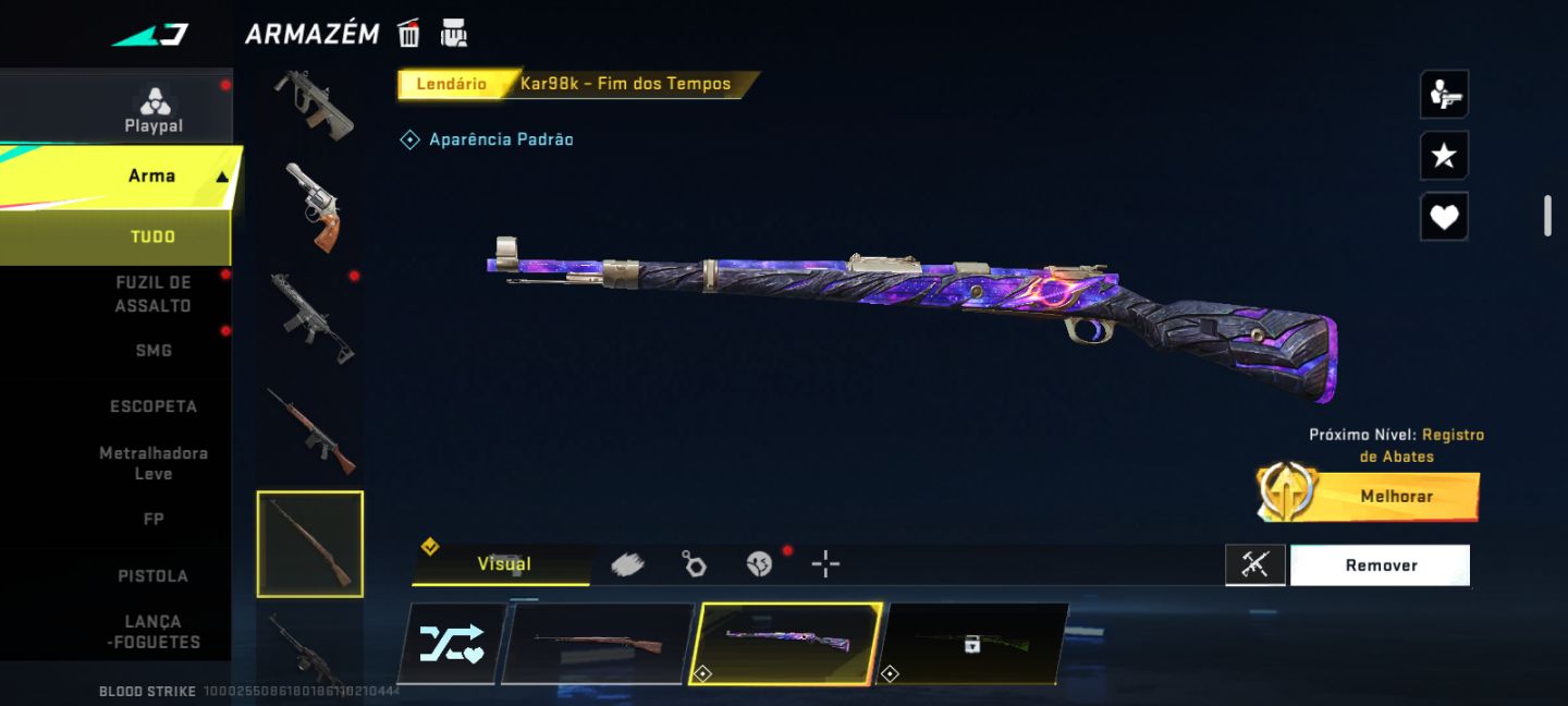 CONTA DE BLOOD STRIKE COM KARAMBIT TALON-FOICE + KAR98 + CAIXOTE!