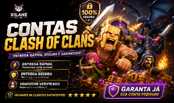 PROMOÇÃO ESPECIAL: CONTAS CV 17 e 18 CLASH OF CLANS FULL ACESSO COM SEGURANÇA