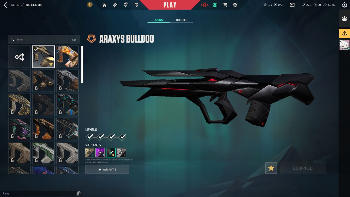Promoção! 1.3K Gastos Conta Valorant: 3 Facas + 6 Vandals + 3 Phanthons