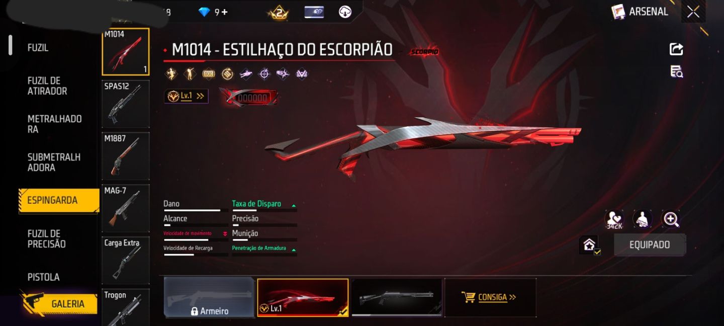 CONTA FF NÍVEL 30 + SUPER PIXEL + 3 SKINS DO NARUTO + 1 ARMA EVOLUTIVA