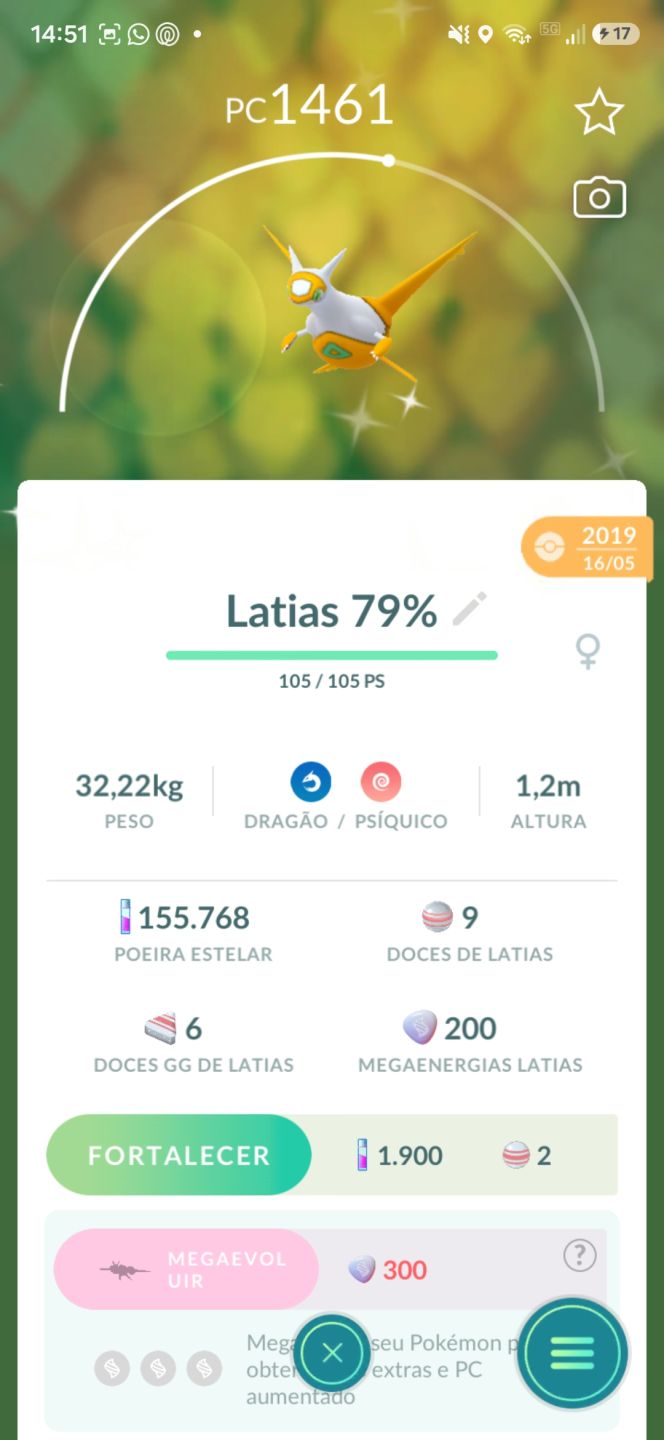 Conta pokemon go 2016, super rara