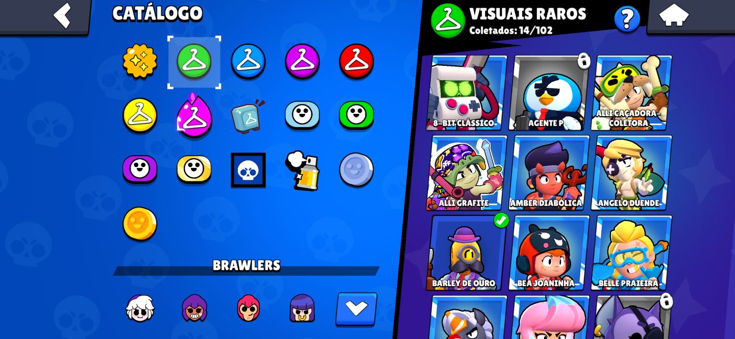 CONTA BRAWSTARS UPADA,VÁRIAS SKINS E PERSONAGENS,ÓTIMA PRA RANK COM OS META FULL
