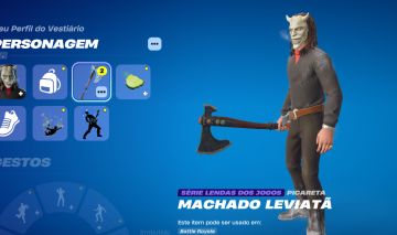 Conta de fortnite com machado leviathan
