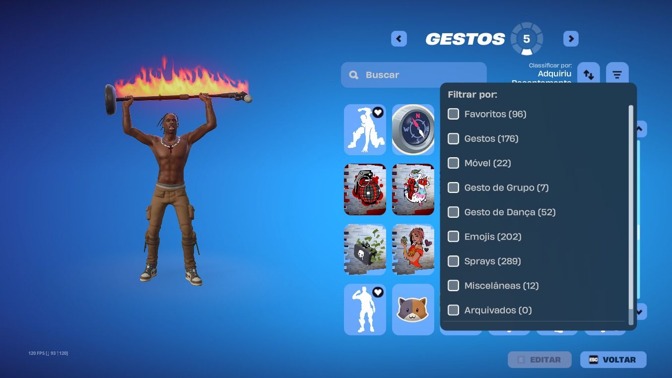 Conta FORTNITE OG com skins raras, TRAVIS SCOTT E MAIS