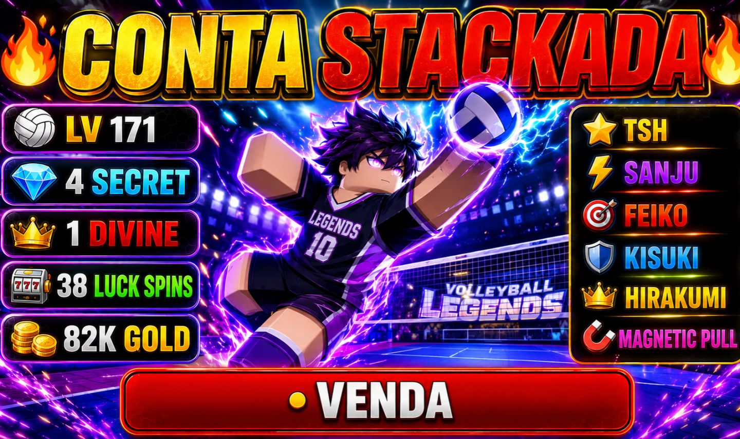 CONTA STACKADA! TSH + SANJU + HIRAKUMI + 38 LUCK SPINS + 82K GOLD!