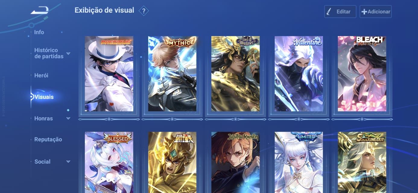 CONTA HONOR OF KINGS RARA! CRIADA DESDE O BETA VÁRIAS SKIN GACHA QUASE VIP9