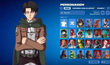 Conta Fortnite | 76 Skins | Captain Levi | Entrega automática!