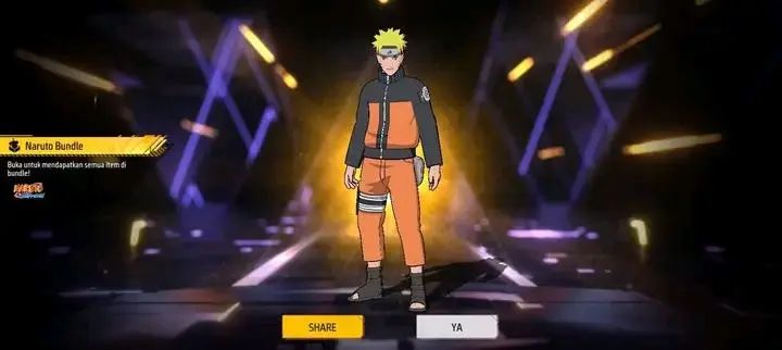 CONTA FREE FIRE COM NARUTO | COLLAB NARUTO X FF | OPORTUNIDADE
