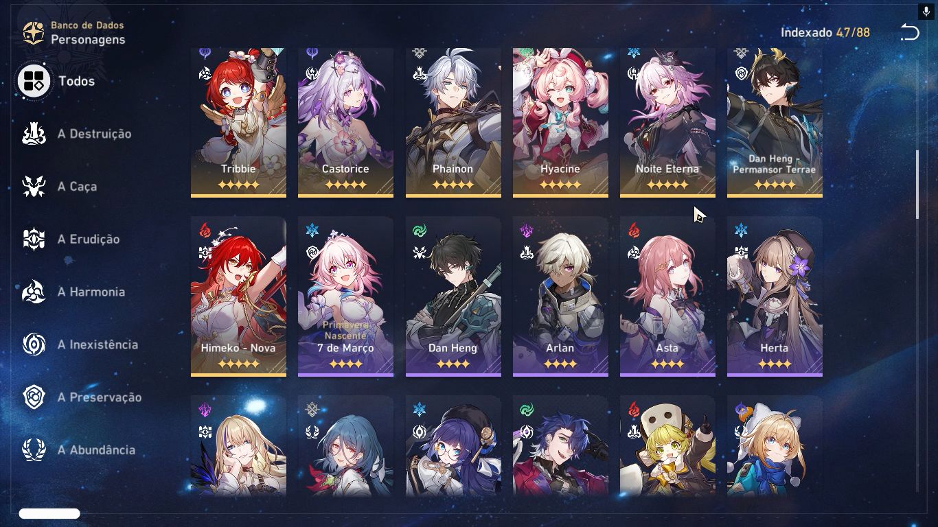 Conta star rail lv 70