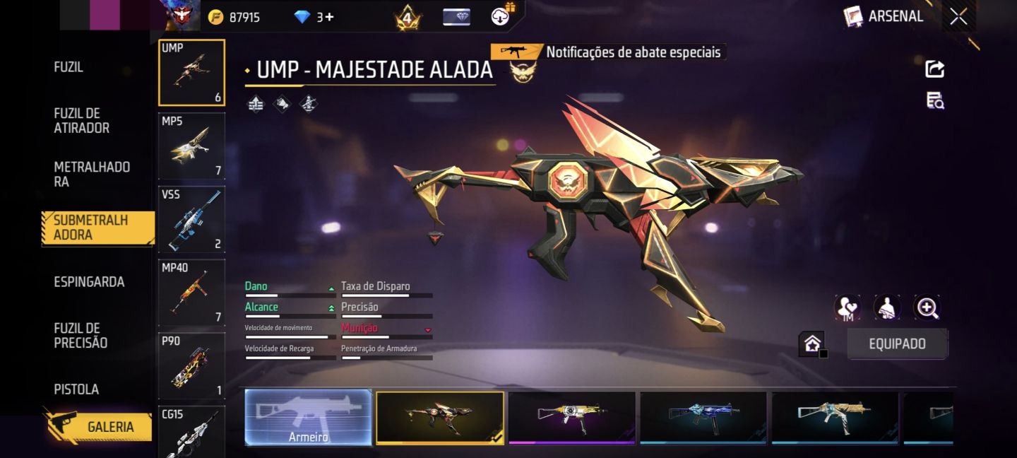 Conta de Free Fire (Angelical)