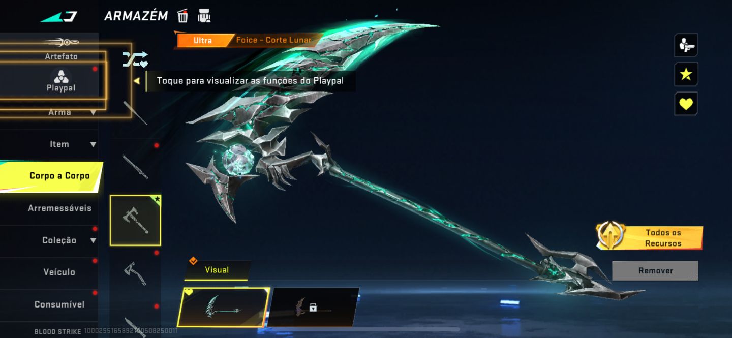 CONTA BLOOD STRIKE SKIN COM SKIN ETERNAS FOICE ROXA BUTTERFLY E ETC