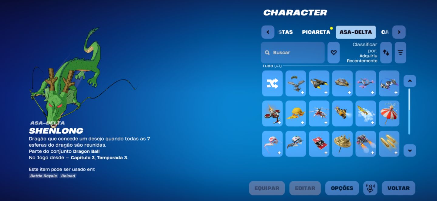CONTA FORTNITE COM BASTANTE ITENS EXCLUSIVOS