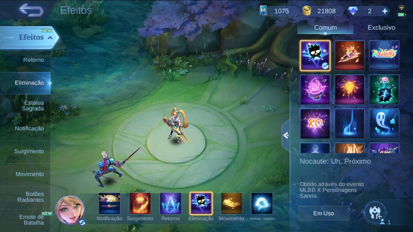 CONTA MOBILE LEGENDS GEMADA COM MUITAS EPICAS