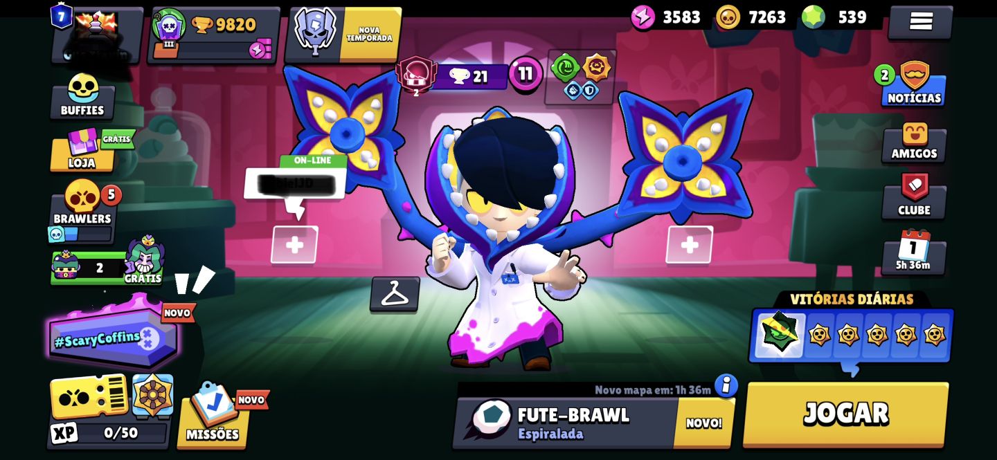 Conta com 500 gemas