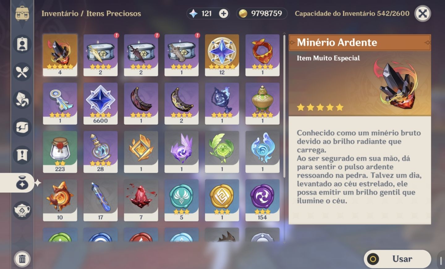 Conta genshin skirk c2r1 e escoffier c1r0