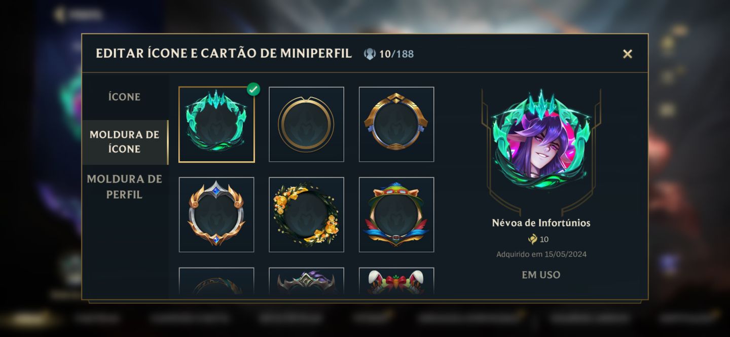 Conta wild rift com skin de passes, skin lendaria e miito mais